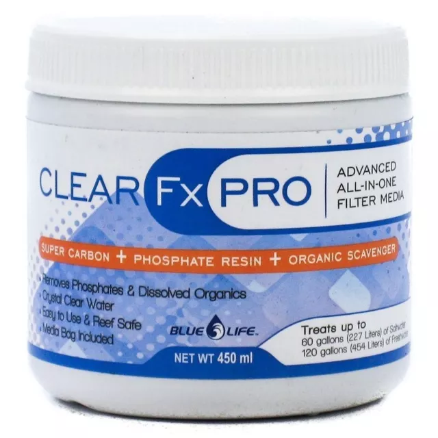 Blue Life Clear FX Pro Filter Media - 450 mL