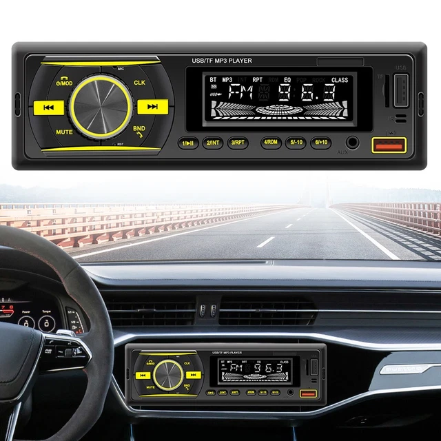 BT Car Stereo Audio In-Dash FM Aux Input Receiver SD USB MP3 Radio Player