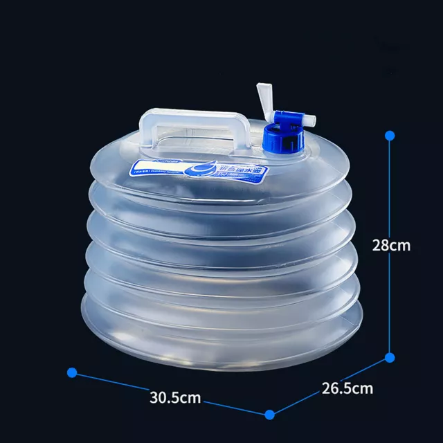 15L Practical Folding Bucket Water Bag Suitable for Camping and driving Tour