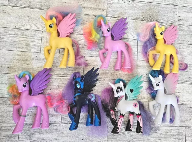 My Little Pony Princess Celestia Sterling Gold Lily Figures Pony Mania Lot