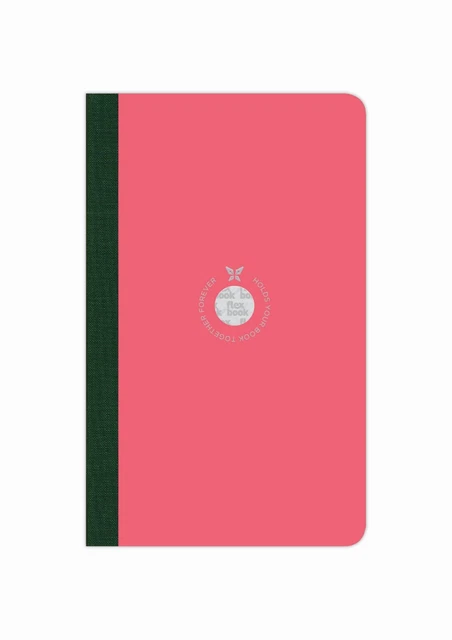 Flexbook Smartbook Foderata 160 pagine copertina carta ecologica 13*21cm/foderata/rosa