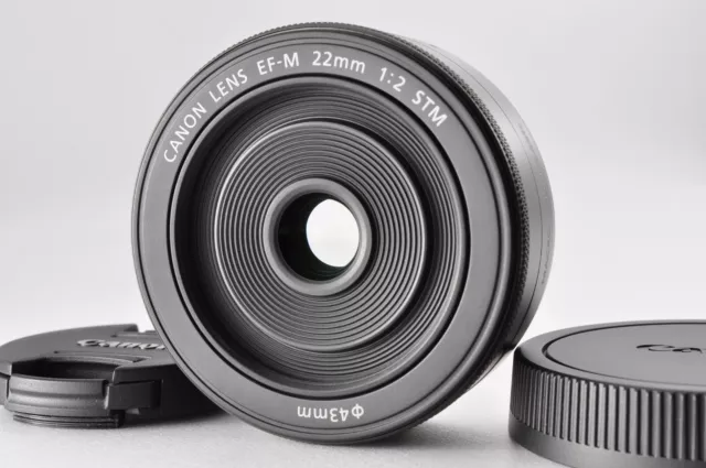 [MINT] CANON EF-M 22mm f/2 STM Lens Black for EOS M from JAPAN