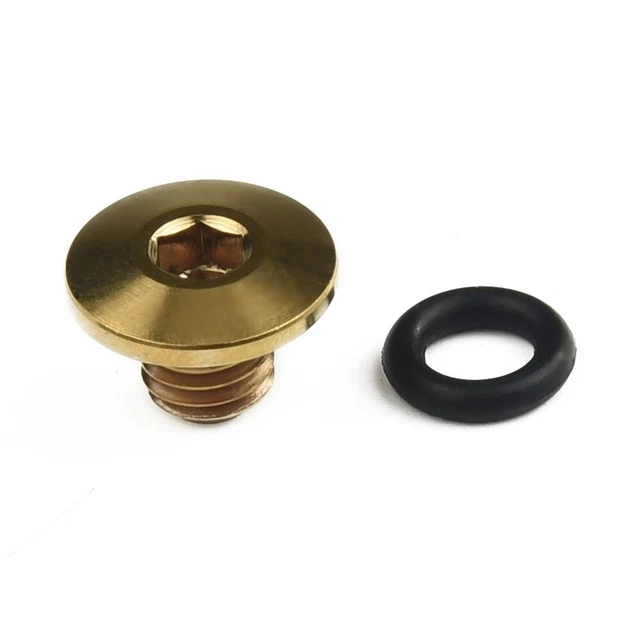 Lot De 2 Vis De Purge Pour Freins Vélo - Titane TC4 - M5 X 10mm - Joint Torique - Compatible Shimano XT/SLX/Deore