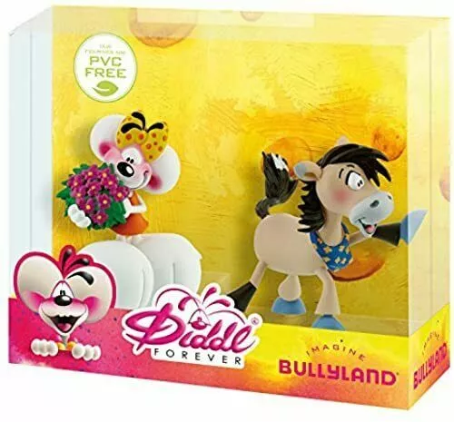 FIGURINE PVC Bullyland -  COFFRET Diddl Forever Diddlina et Galupy 7 cm