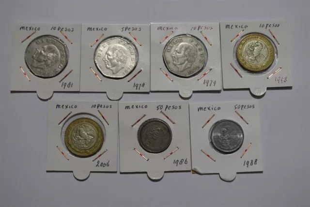 🇲🇽 Mexico 5/10/50 Pesos Coin Collection B49 #1888