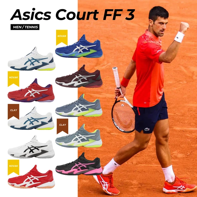 asics tennis shoes novak djokovic