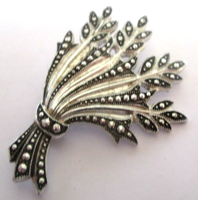 Broche en filigrane d'argent doré I Argent sterling 925/1000e - Luisa