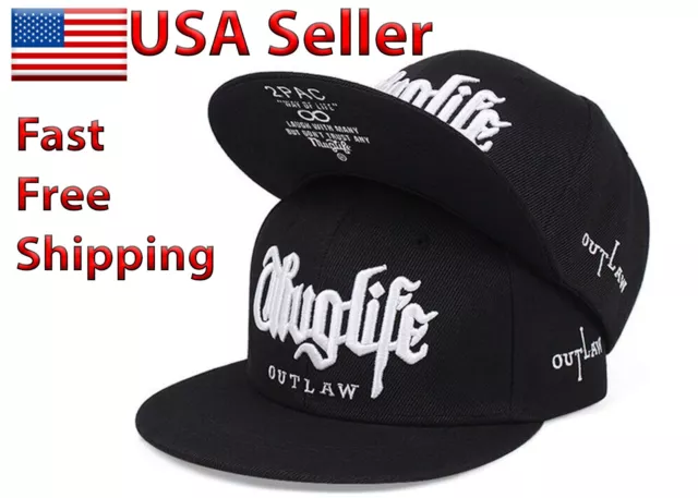 2PAC Thug Life Adjustable Hip-Hop Baseball Cap Snapback Hat