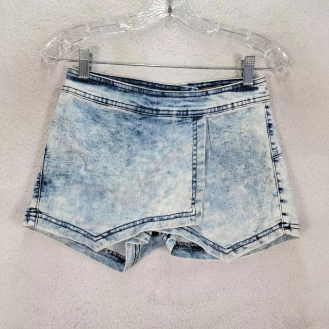Watch LA Womens Skirt Size S Blue Acid Wash Denim Stretch NEW Cheeky Skort