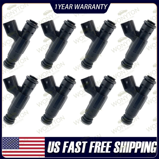 Set of 8 OE Fuel Injectors 0280158049 For GM LS2 6.0L Pontiac Corvette