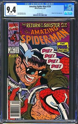 Amazing Spider-Man #339 - Cgc 9.4 Wp Nm - Newsstand Edition - Sinister Six