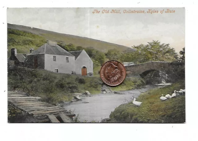 COLINTRAIVE Kyles of Bute The Old Mill Early Postcard