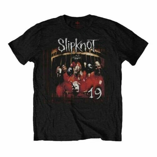 Da Uomo Slipknot Debut Album 19 Anni Nero T-Shirt - Unisex Musica Tee