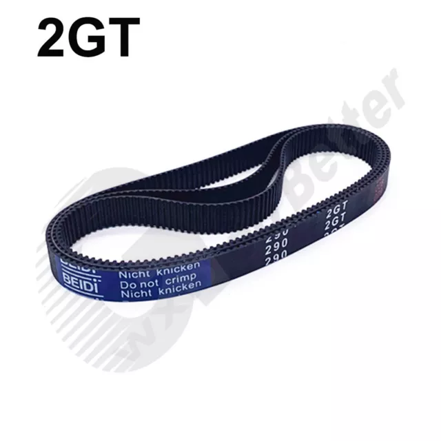 GT2 Width=10mm Closed Loop Synchronous Timing Belt for Pulley CNC 3D L=88~3828mm