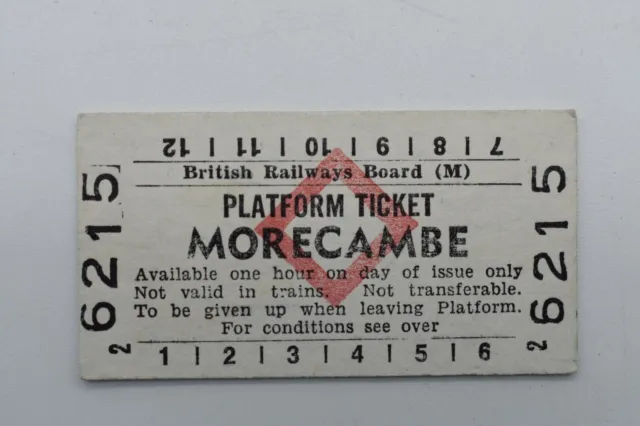 British Railways Board (M) Morecambe Platform Ticket 6215