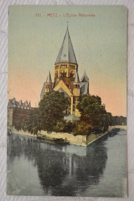 CPA " METZ - L'Eglise Réformée
