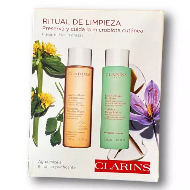 Clarins Reinigungsduo Geschenkset Reinigung Mizellar + Reinigung Toning Lotion