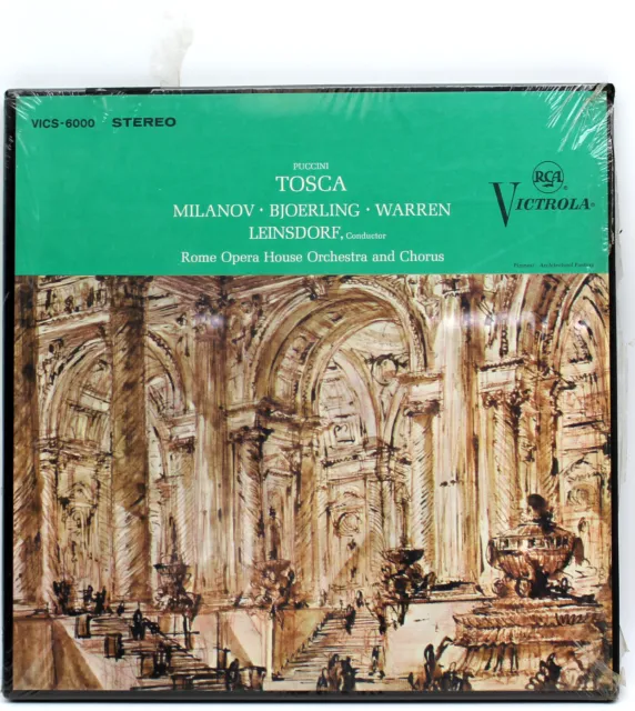 [NEW & SEALED 2 LP SET] PUCCINI TOSCA, Rome Opera House Orchestra, RCA VICS-6000