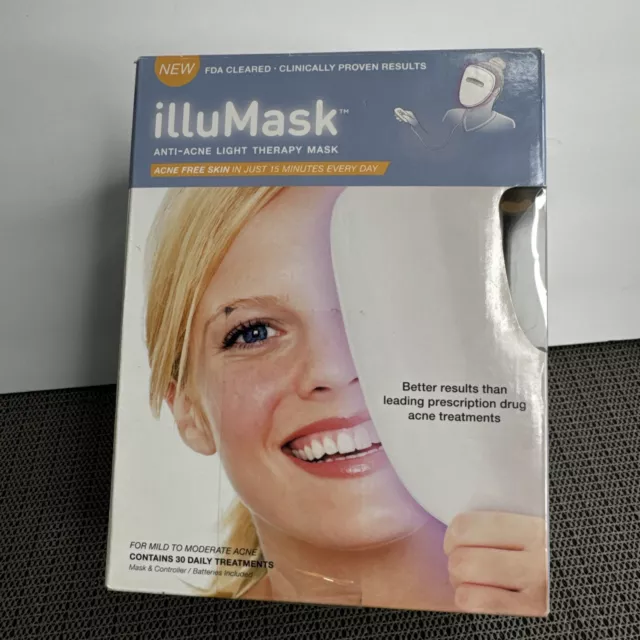 Illumask Anti-Acne Light Therapy Mask Clearer Smoother Skin Less Redness Tone