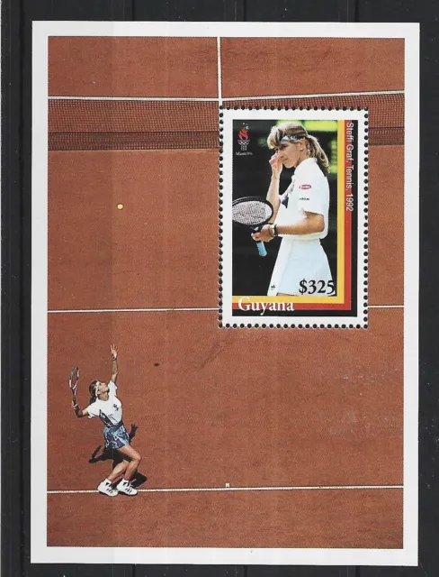 pa884 GUYANA/ Olympia 1996-Tennis Graf MiNr Block 439 **