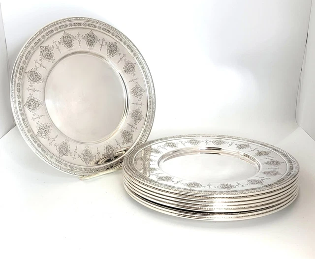 Towle Louis XIV Sterling Silver Plates 11"