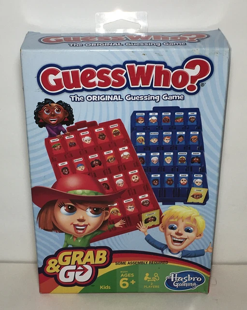 GUESS WHO? GRAB & Go Travel 2 player game ages 6+ Hasbro Family Fun