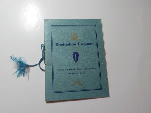 WWII Program 1942 Officer Candidate Class No. 95 Fort Benning Georgia WW2 Book N