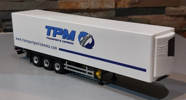 Miniature RENAULT T High 4x2 avec remorque frigo 3 essieux STAF WSI WSI01-3432 | Collect World