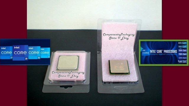 CPU Plastic Clam Shell Case With ESD Foam – Fits Intel & AMD, LGA115X-1366-2011-1200 – Lot Sizes: 10, 25, 40, 80, 250