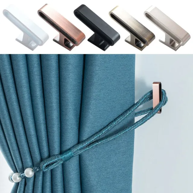 Hold Practical Wall Hanger Curtain Holdback Mounted Metal Hooks Curtain Holder