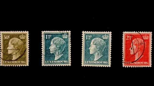 Briefmarken aus Luxemburg, gestempelt + postfrisch, Lot 3