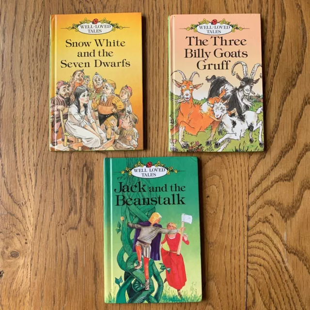 Ladybird, Snow White & Seven Dwarfs, Three Billy Goats Gruff, Jack in Beanstalk,