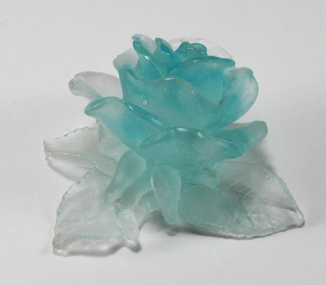 Beauty in Bloom: Crystal Glass Rose and Lotus Flower Glass Crafts Set