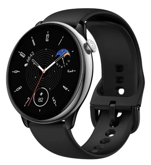 Reloj inteligente Amazfit GTR Mini 43MM 1.28" Bluetooth negro 120+ modos ritmo cardíaco NUEVO