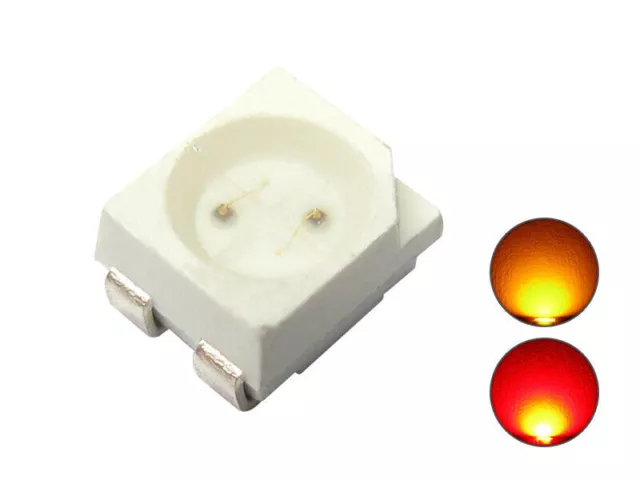 DUO LED SMD 3528 Bi-Color gelb / rot Lichtwechsel Loks Wendezug 10 Stück S670