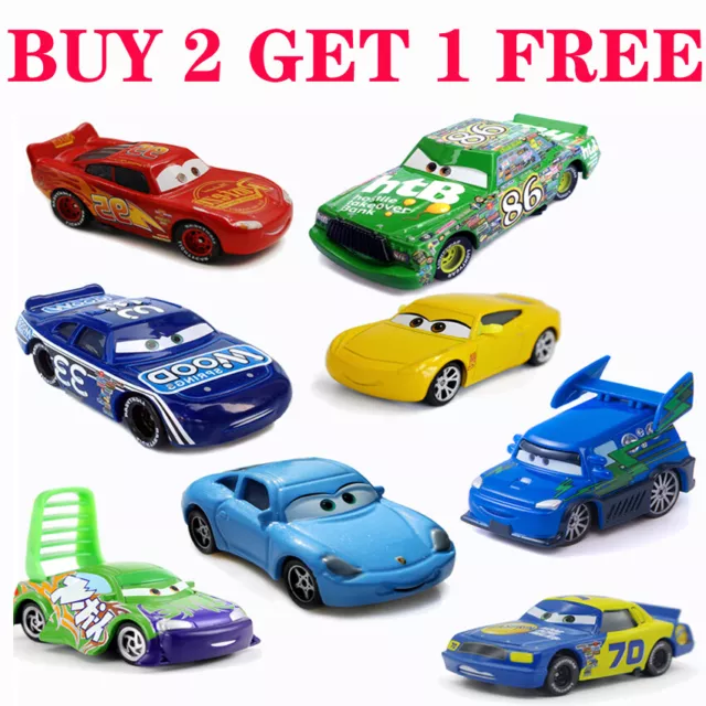 Disney Pixar Cars Lightning McQueen 1:55 Diecast Model Car Gift Toys Lot Loose