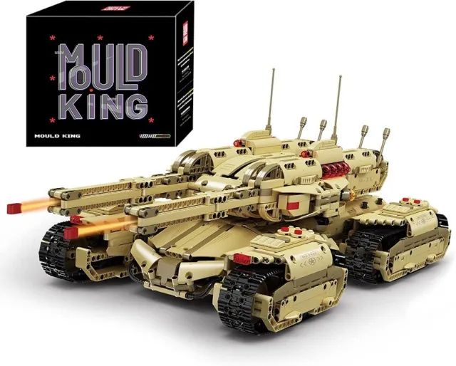 MOULD KING Angriff Panzer Militär Tank Bausteine Kinder Spielzeug MOC 20011