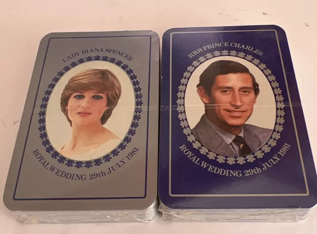 Waddingtons Playing Cards Royal Wedding 1981 Prince Charles Lady Di England NEW