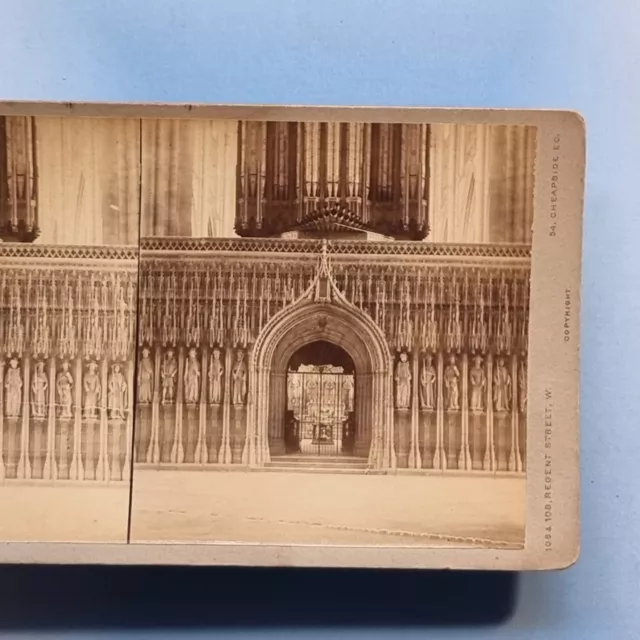 York 3D Stereoview C1885 echte Fotochorleinwand in der Kathedrale Yorkshire