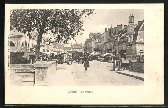 CPA Cosne, Le Marché, Markt