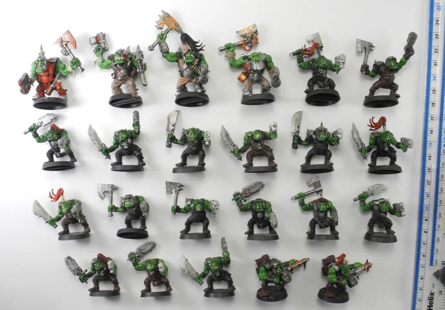 19 ORK BOYZ +4 NOBZ Plastic Assault on Black Reach Space Orks Army Painted 40K 6 19 ORK BOYZ +4 NOBZ Plastic Assault on Black Reach Space Orks Army Painted 40K 6