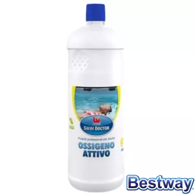 Bestway  OSSIGENO ATTIVO Plus LIQUIDO PER PULIZIA IGIENE ACQUA PISCINA 1 Lt