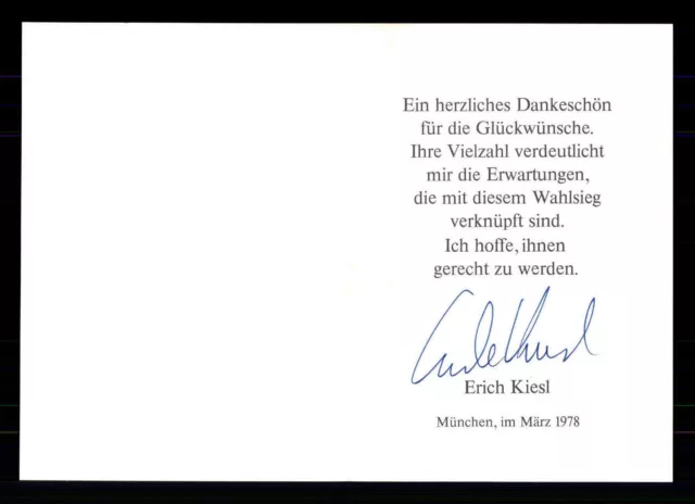 Erich Kiesel Original Signiert  ## BC 78632