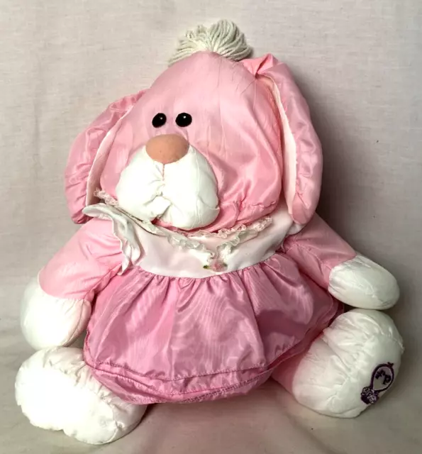 Fisher Price Puffalump Bunny Rabbit Pink With Dress #8004 Vintage 1986