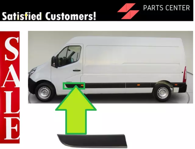 Renault Master 2010-- Plastic Protective Side Moulding Strip Door Trim Lh Left