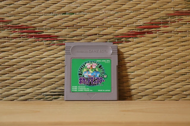Pocket Monster Green Midori Japan Nintendo Gameboy GB Very Good- Condition!