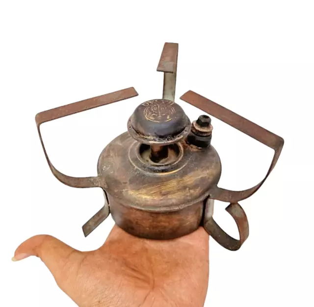 Original 1900er Jahre alte antike Vintage sehr seltene Messing-Öllampe /...