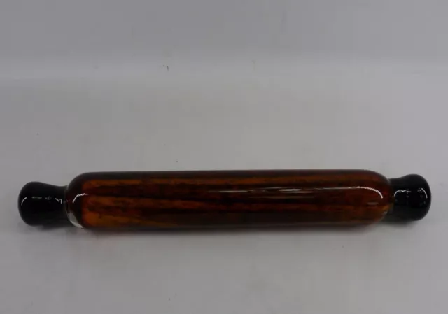 Vintage Glass Rolling Pin With Wood Tone Effect - Thames Hospice