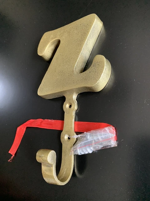 Pottery Barn Brass Alphabet Hook Letter  “Z” New