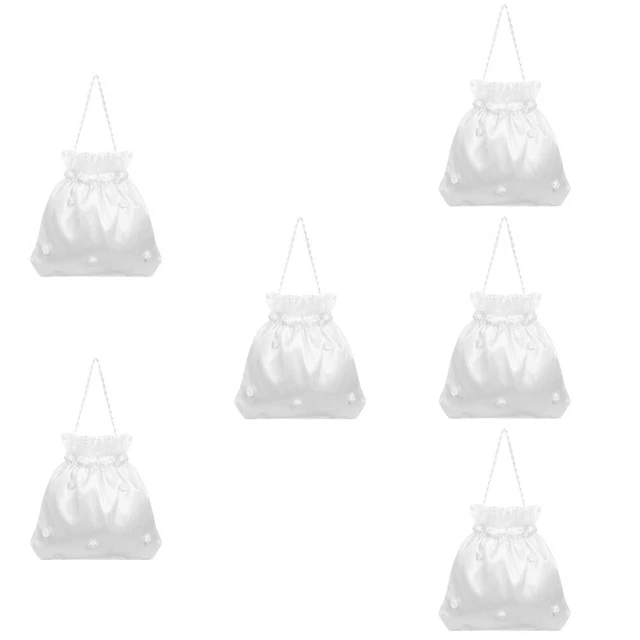 6pcs purse bag bride wedding for handbag bridal purses accessories day pearl of